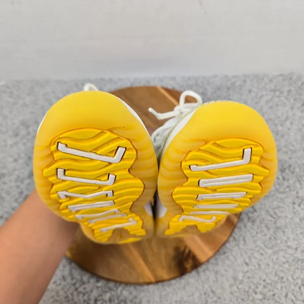 Jordan 11 Retro Low PS PreSchool Kids 1y Yellow Snakeskin Daily Casual Sneaker